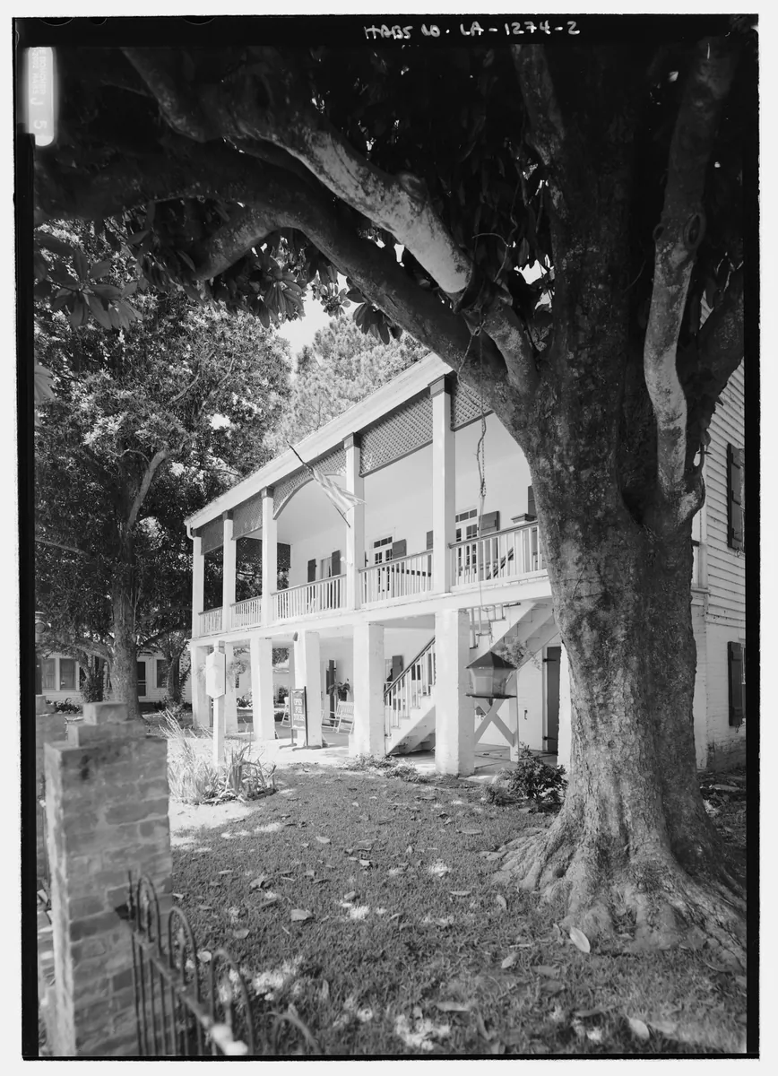 HABS front elevation, pre-fire