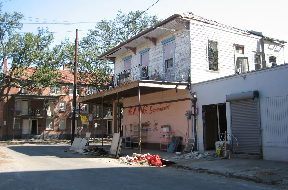 One of the few surviving Storyville buildings — formerly Frank Early's saloon