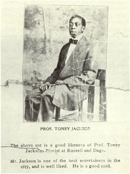 Advertising flyer for jazz pianist Tony Jackson, c. 1910