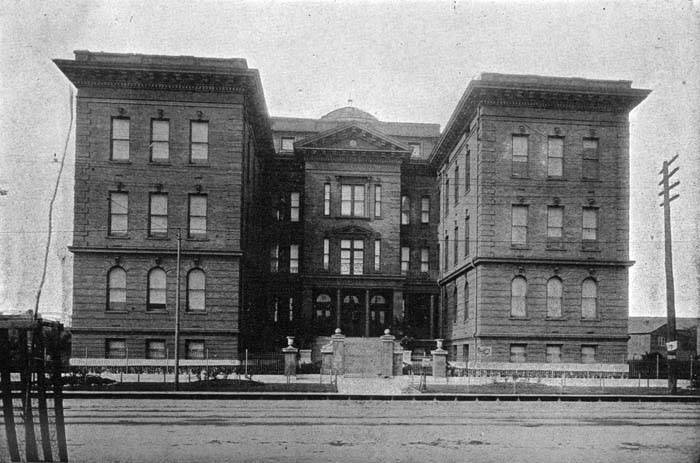 New Orleans, 1906: Milliken Memorial Hospital for Children on Tulane Avenue. Building was demolished in 1952, 1906