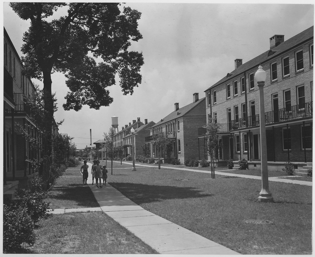 St. Thomas Street after demolition, US Housing Authority NARA
