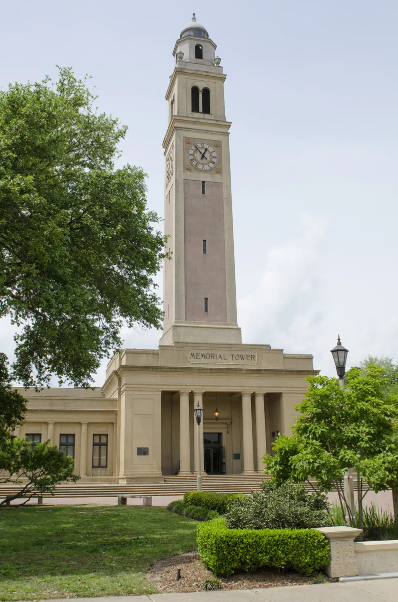 Memorial Tower — LSU — historical photo