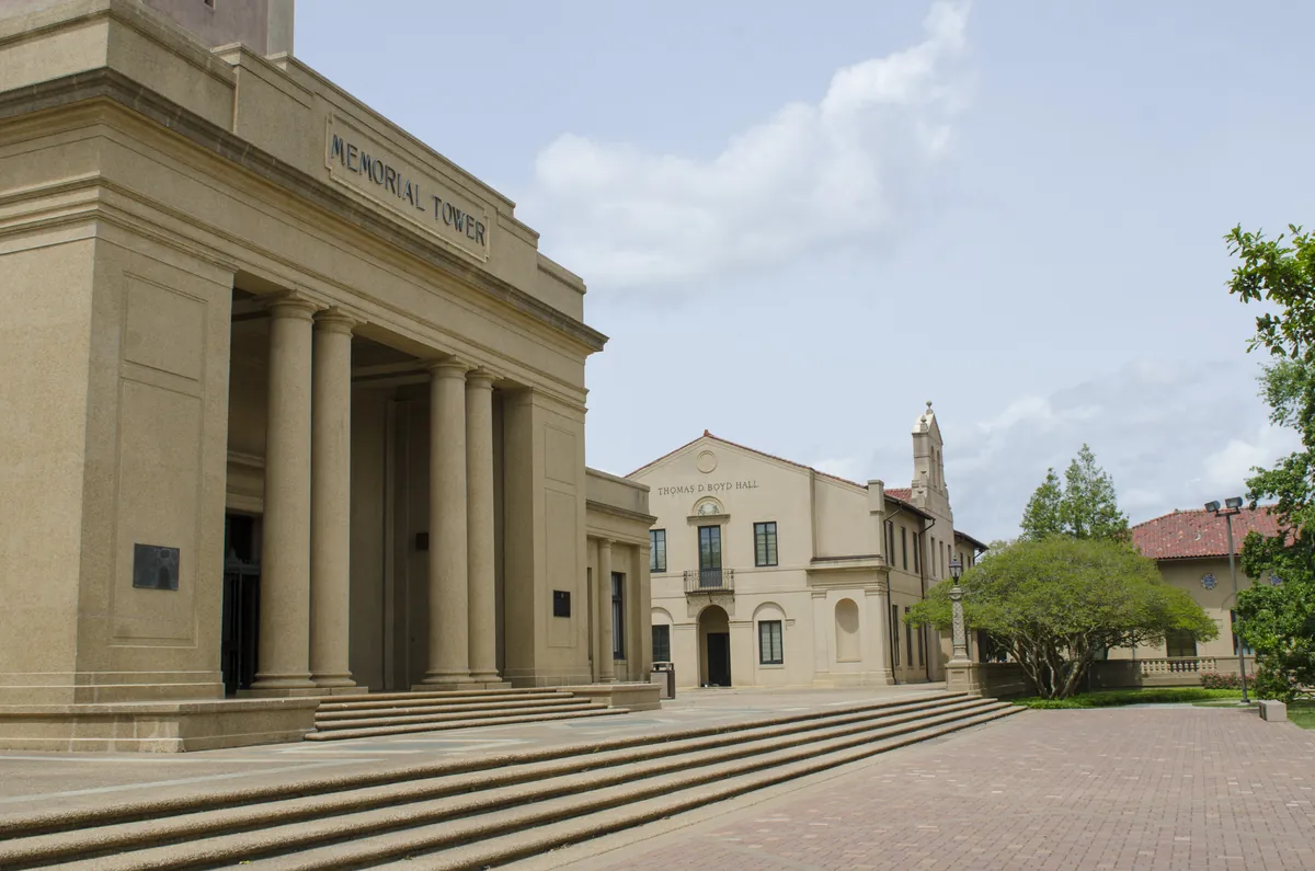 Memorial Tower — LSU — historical photo