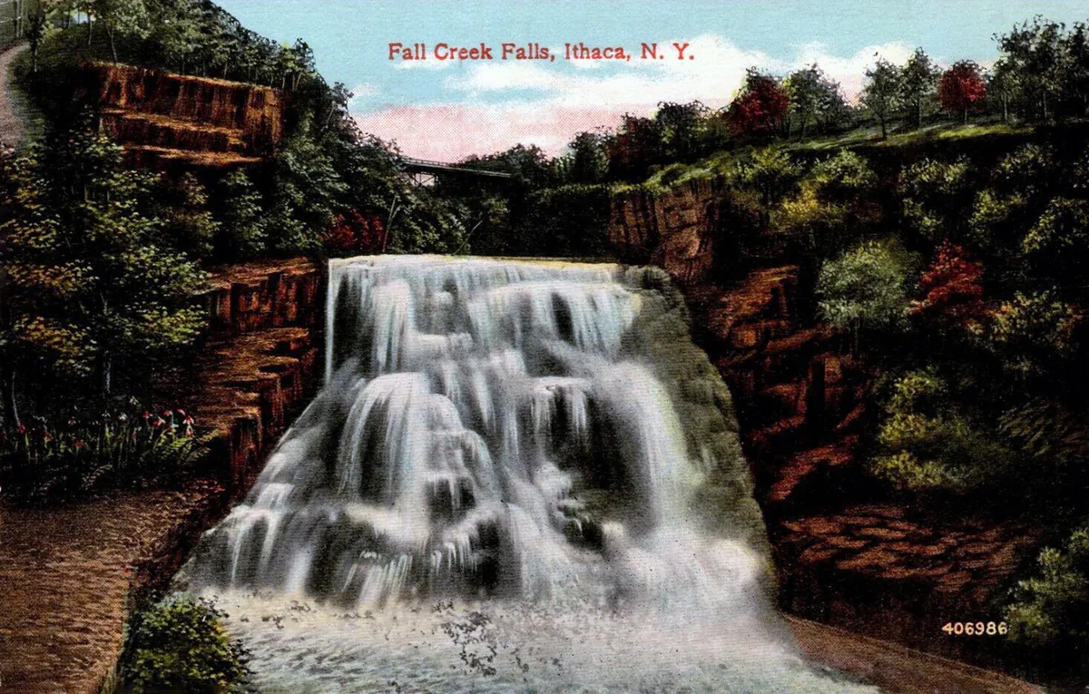 Ithaca Falls — historical photo