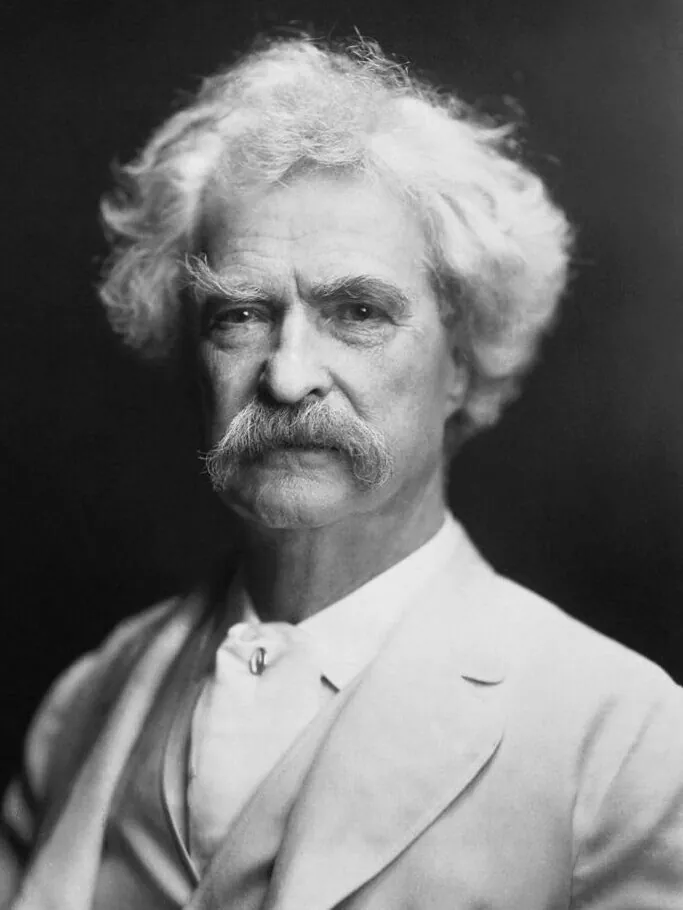 Mark Twain's Grave — Woodlawn Cemetery — historical photo