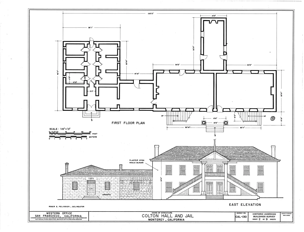 Colton Hall — historical photo