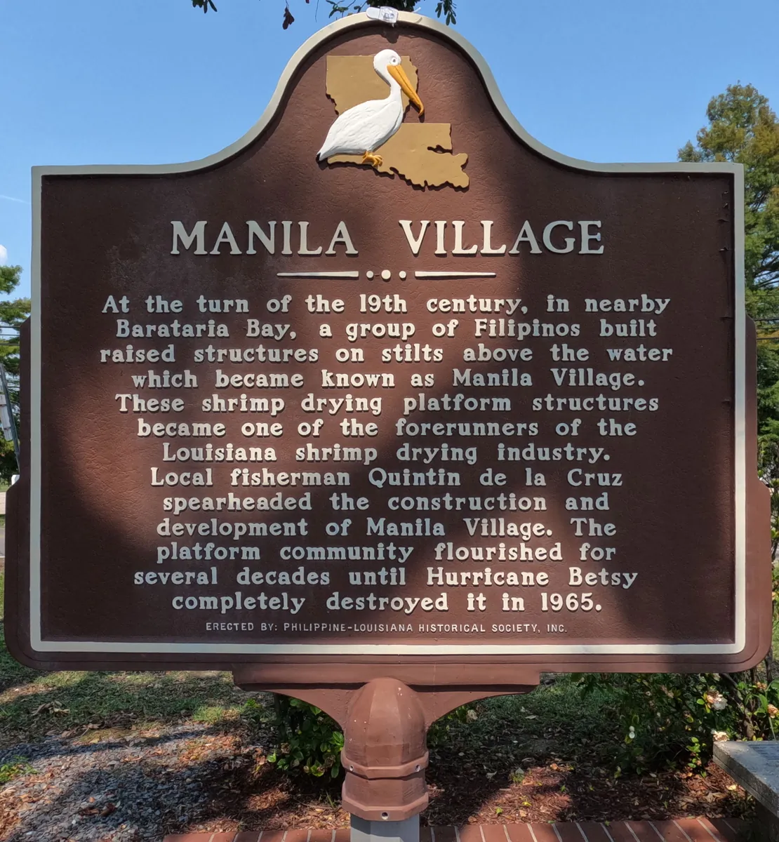 Barataria Bay — Manila Village — historical photo