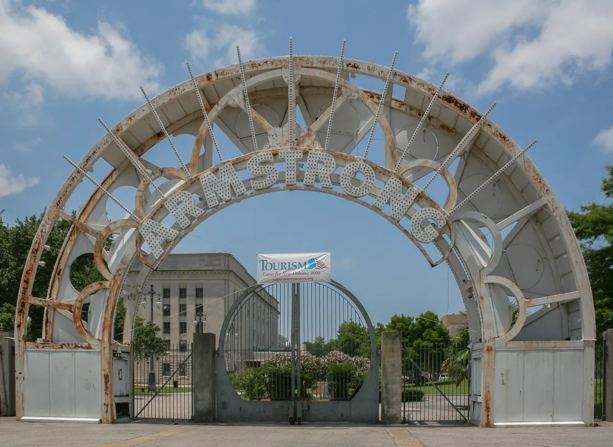 Armstrong Park — Louis Armstrong Memorial — historical photo