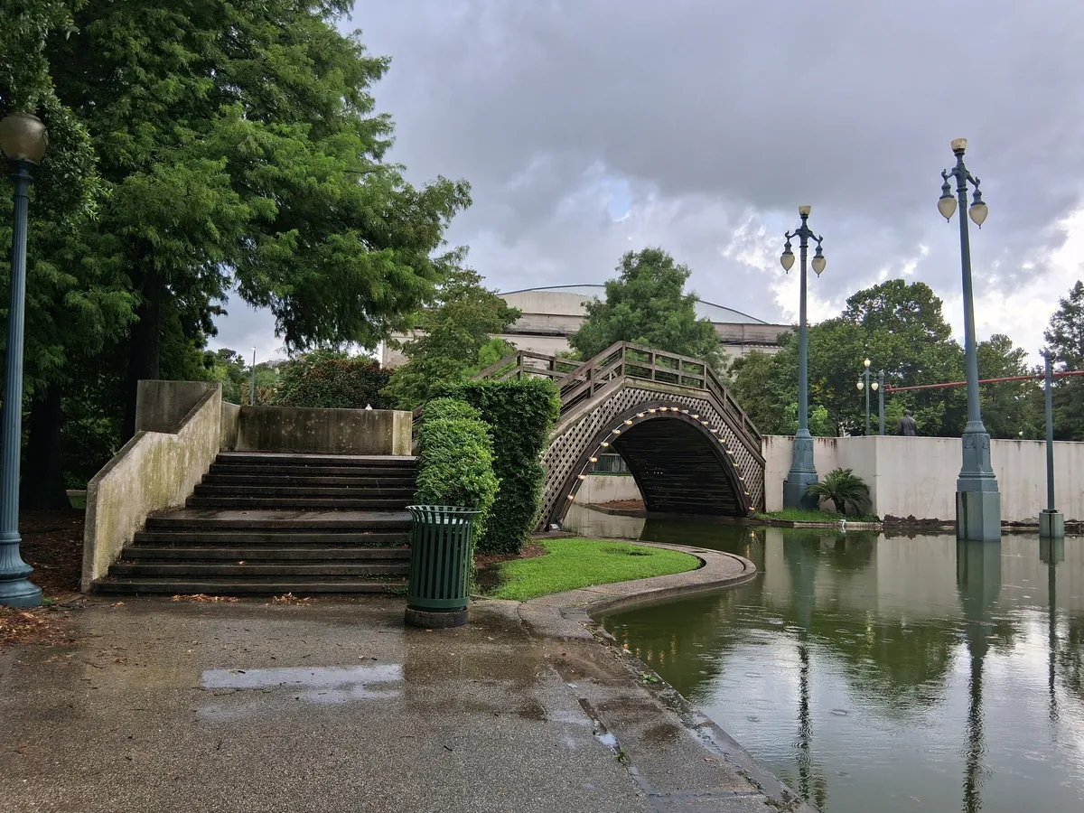 Armstrong Park — Louis Armstrong Memorial — historical photo