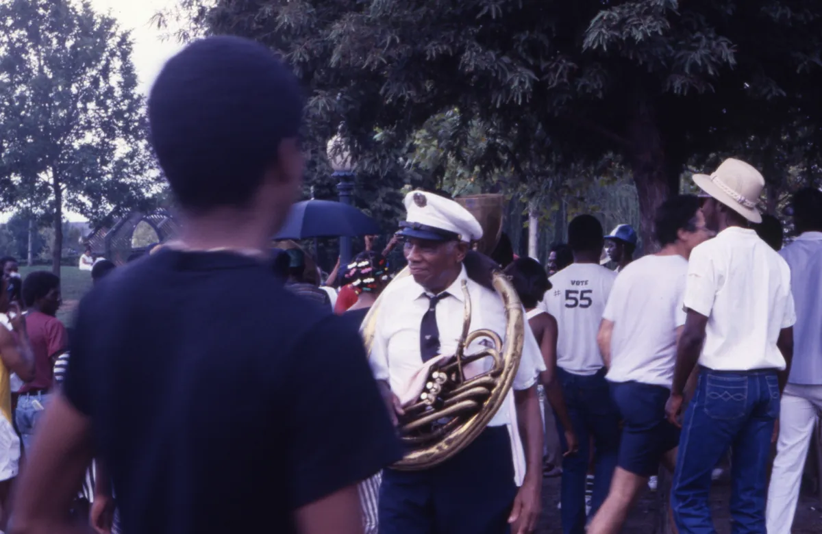 Armstrong Park — Louis Armstrong Memorial — historical photo