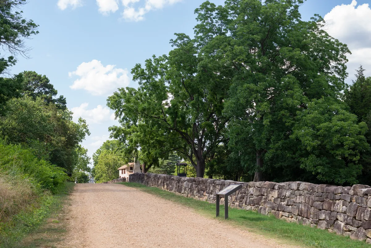 Sunken Road and Stone Wall
