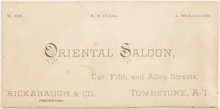 Oriental Saloon — historical photo