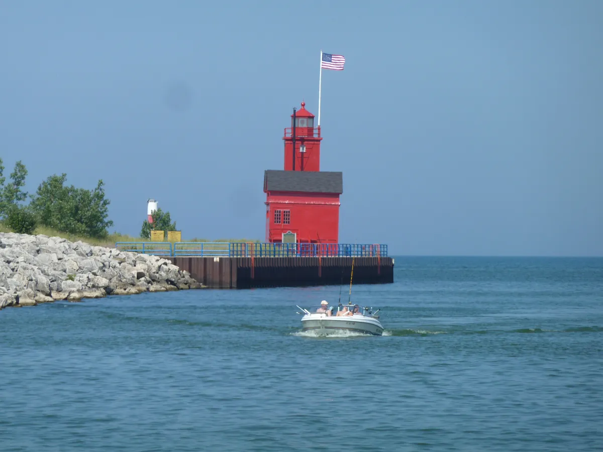 Holland State Park and Big Red Lighthouse