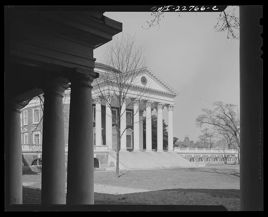 The Rotunda at the University of Virginia — historical photo