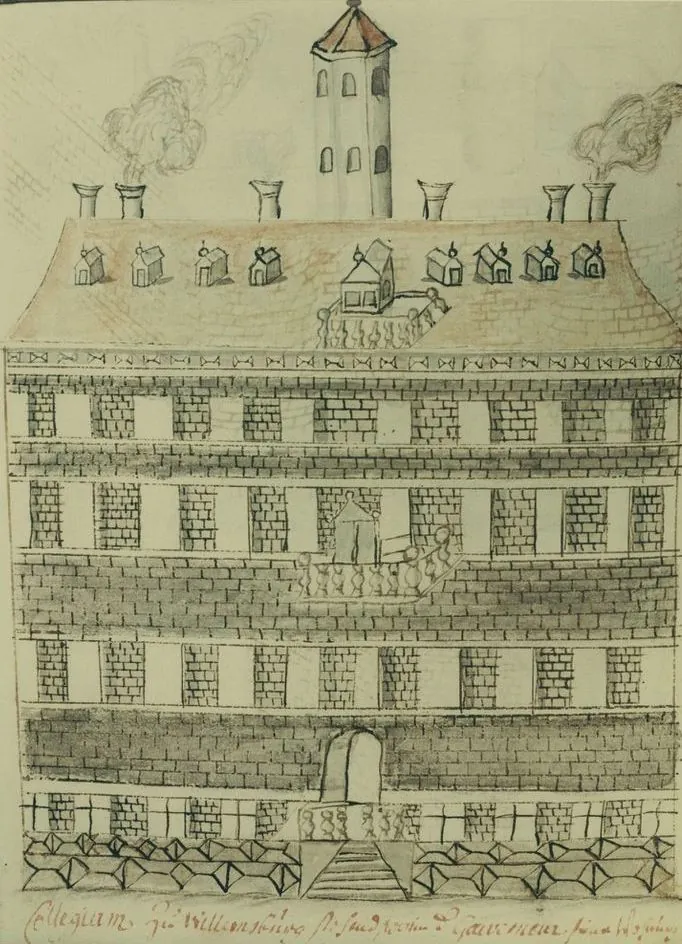 Wren Building, College of William and Mary — historical photo