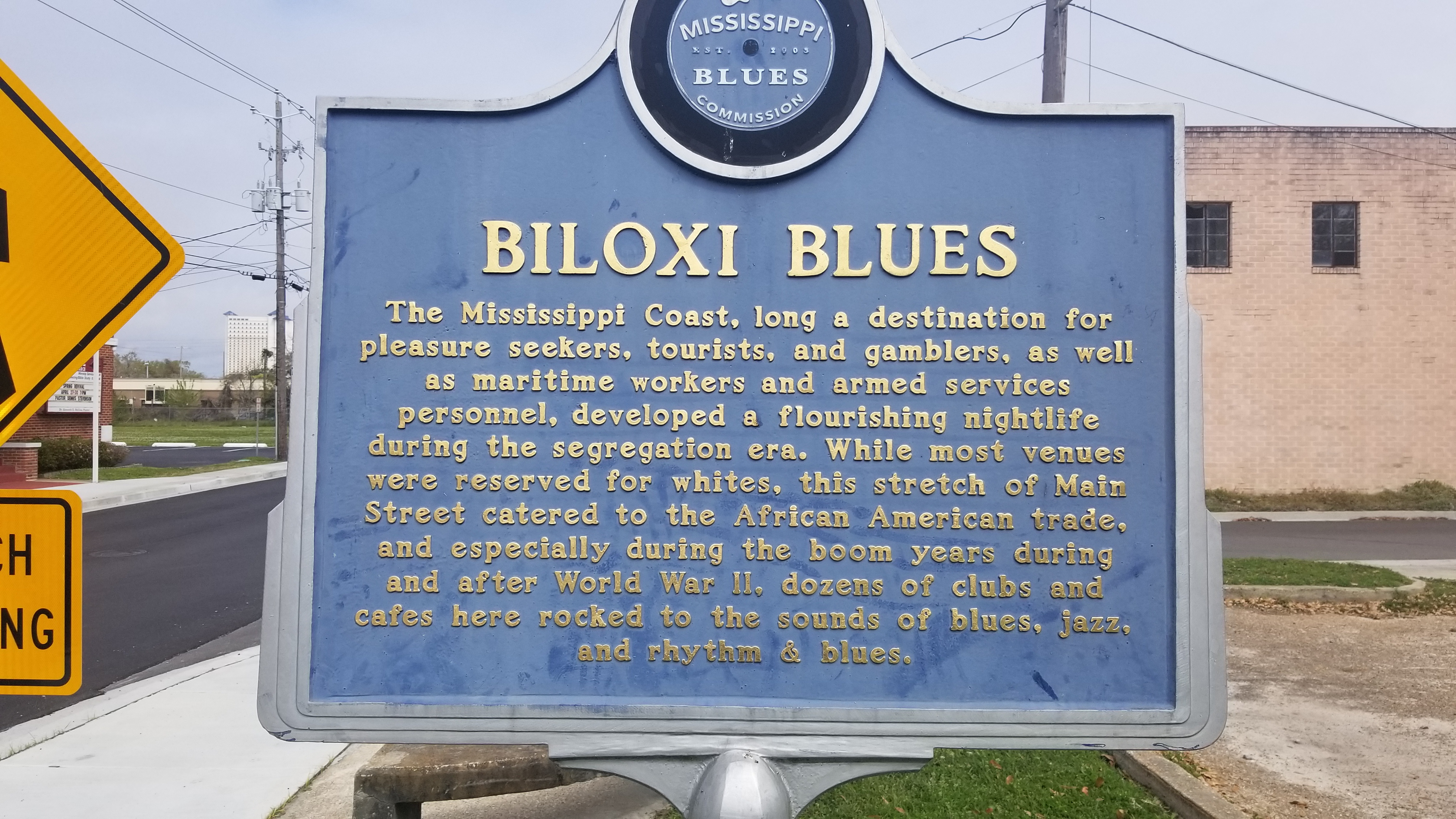 Mississippi Blues Trail — Biloxi Blues Marker