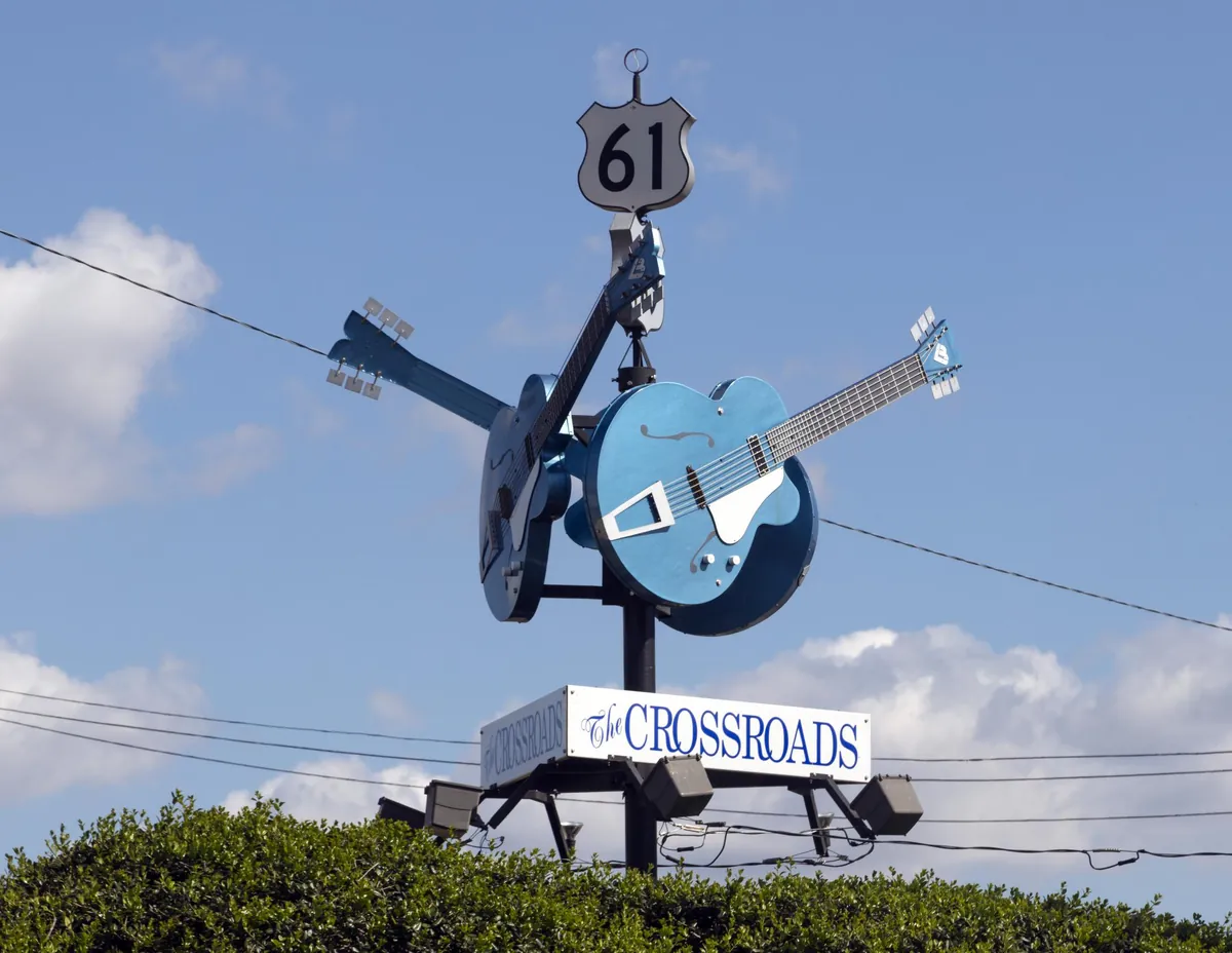 The Crossroads — Highways 61 and 49 — historical photo
