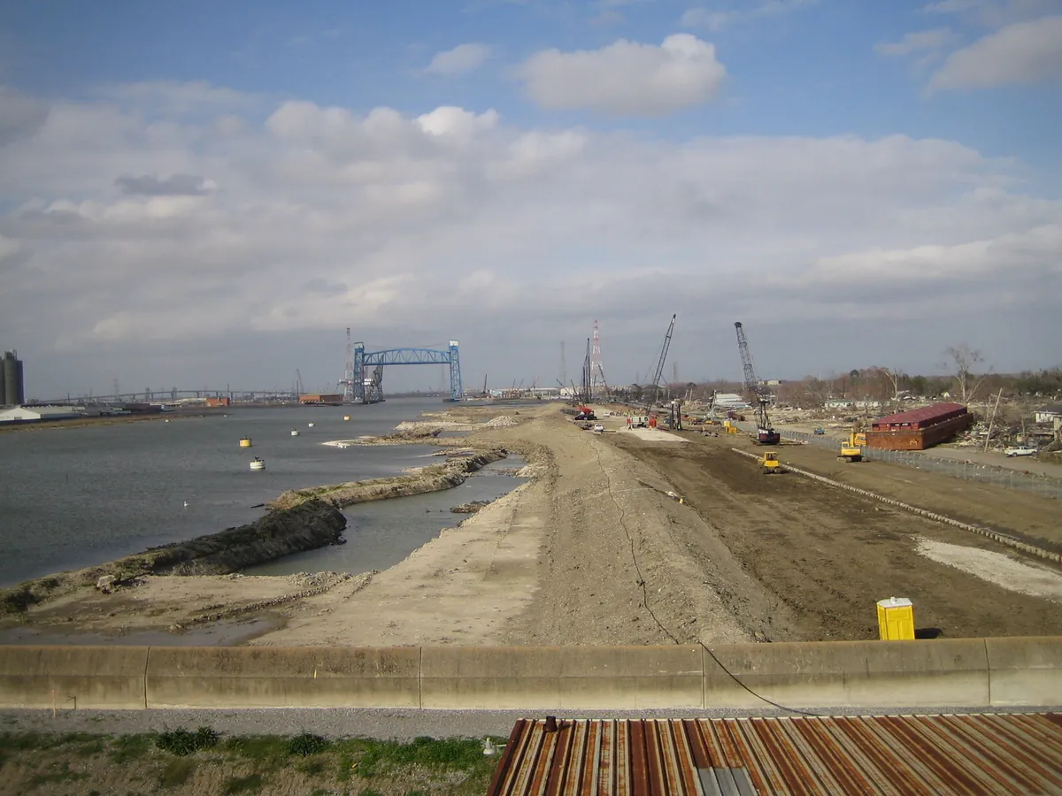 Industrial Canal Flood Wall Breach Site
