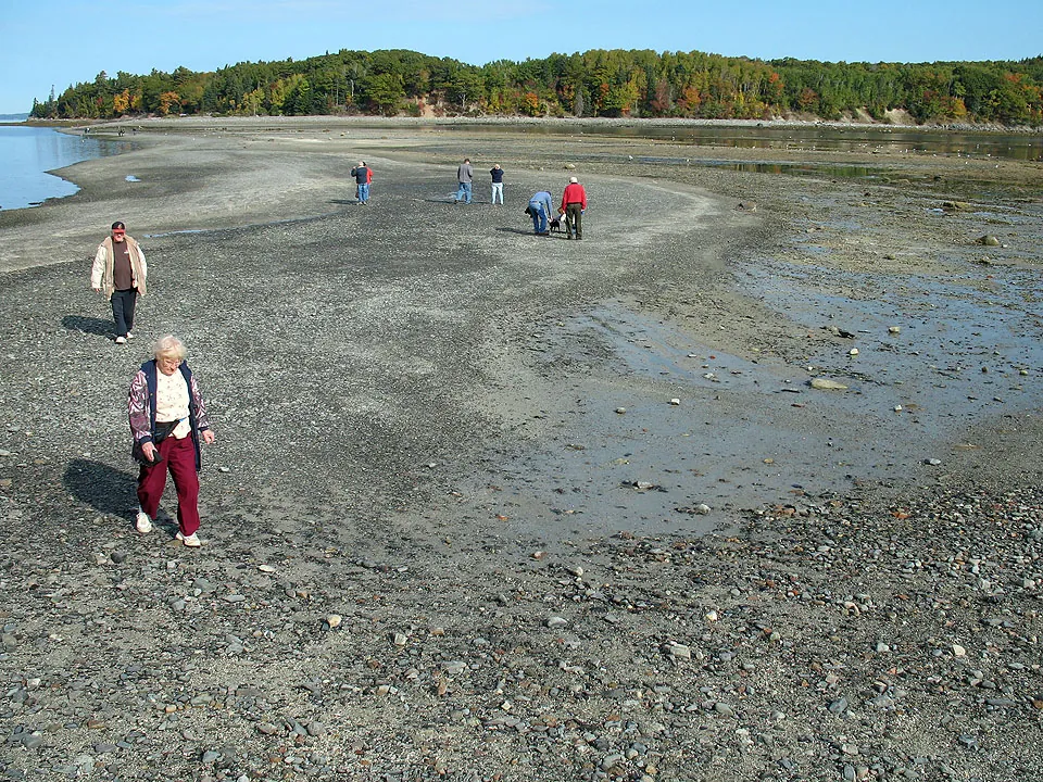 Bar Island and the Bar Harbor Sandbar