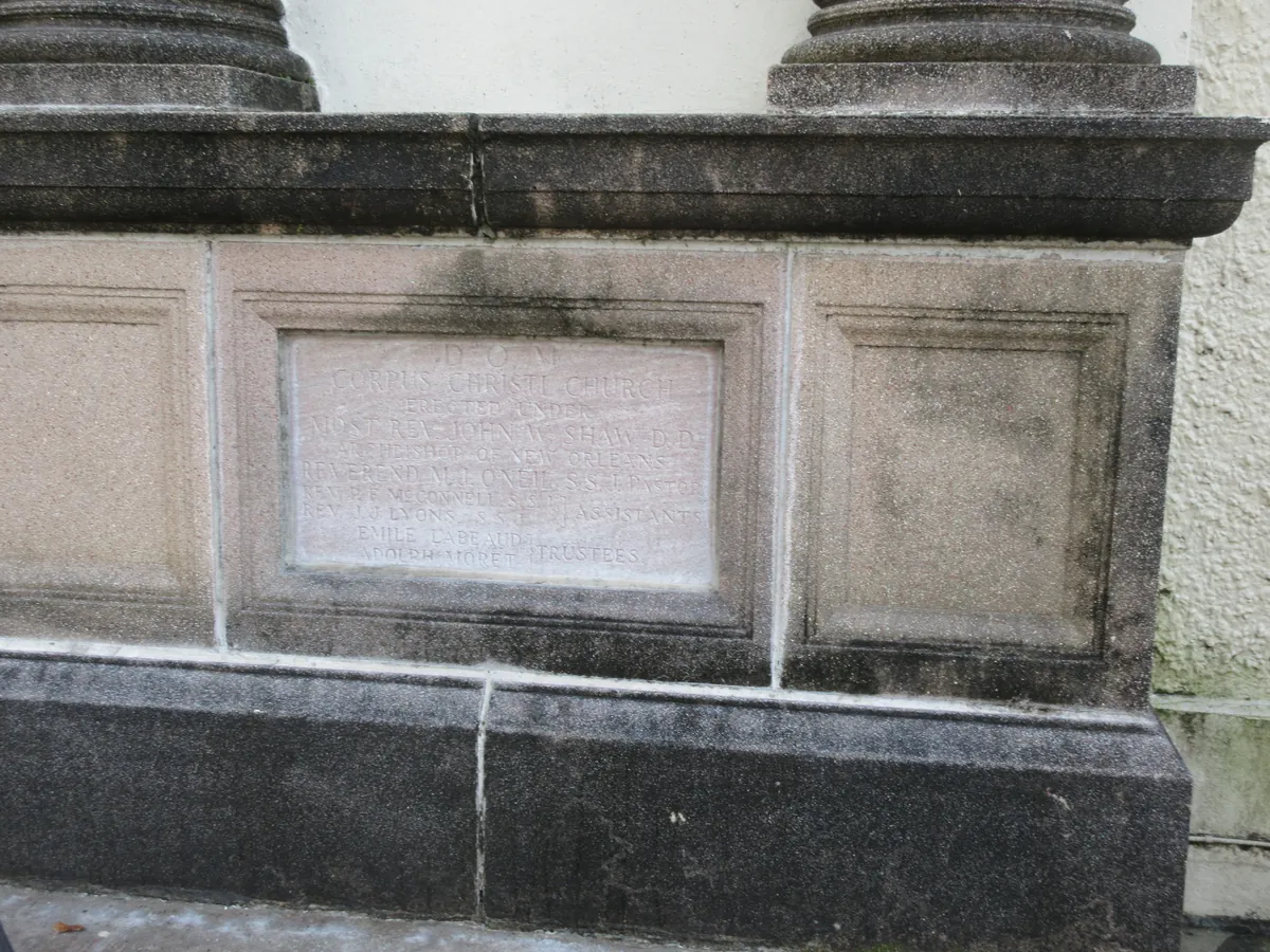 Corpus Christi Church — Hardin Mural Site — historical photo