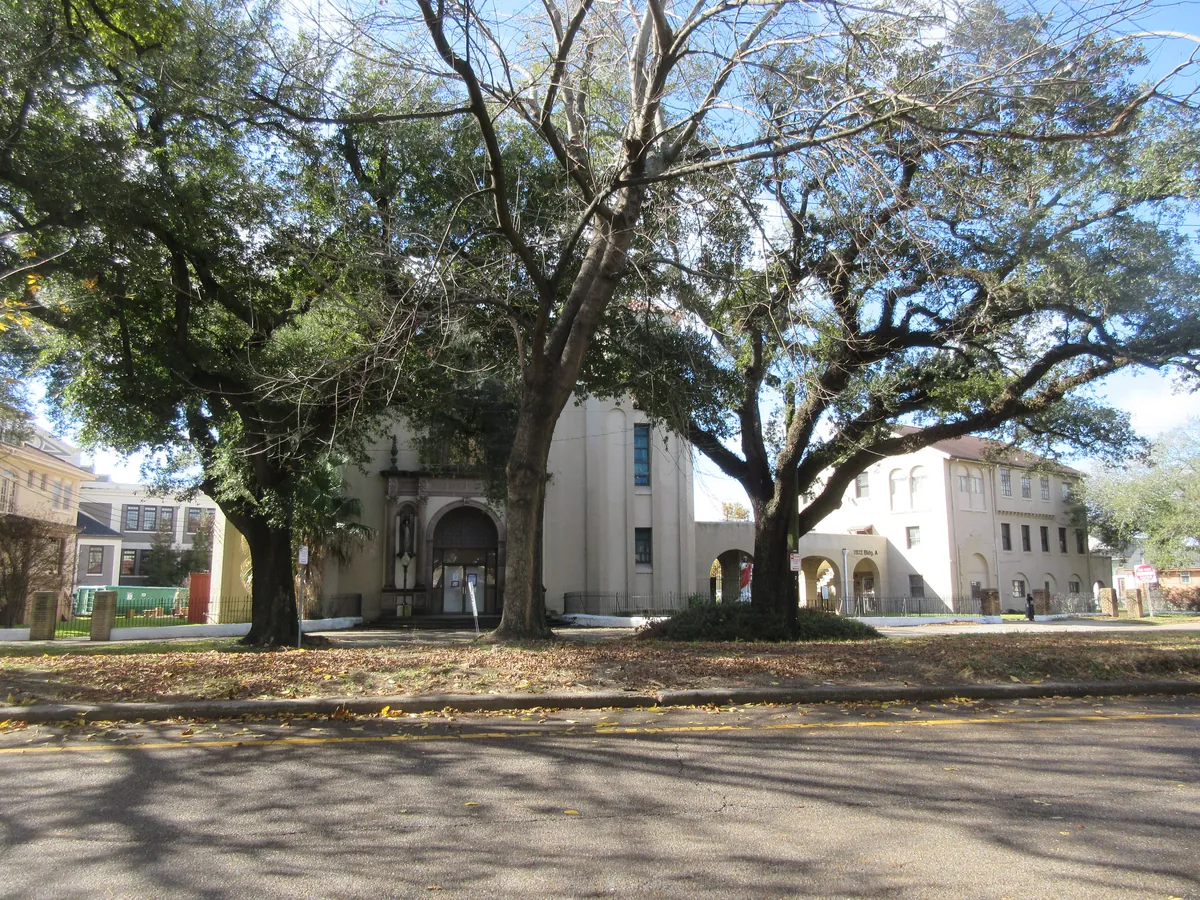 Corpus Christi Church — Hardin Mural Site — historical photo
