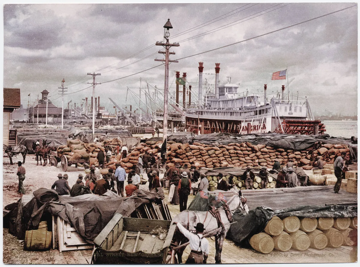 Algiers Ferry — The Oldest Crossing on the Mississippi — historical photo