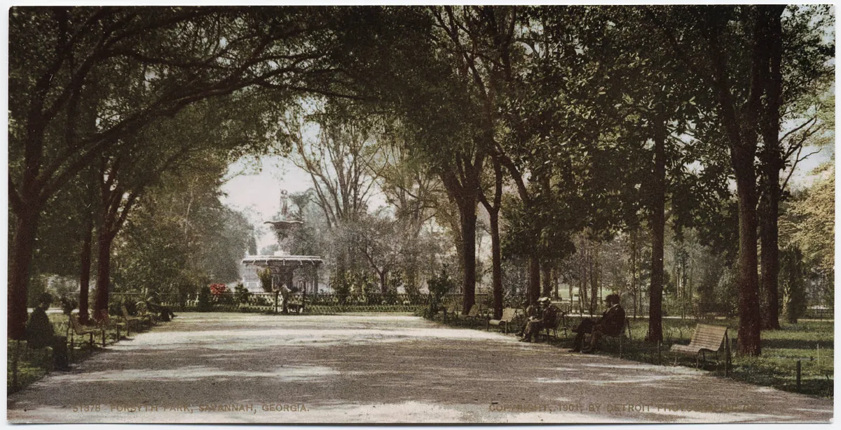 Forsyth Park and Fountain — historical photo
