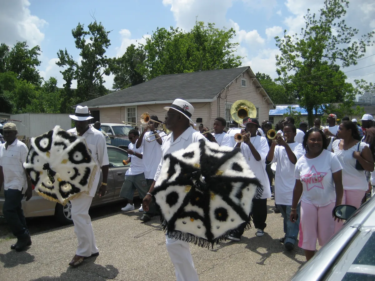 Second Line Tradition — Brass Band Funeral — historical photo