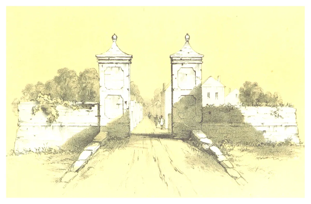 St. Augustine City Gates — historical photo