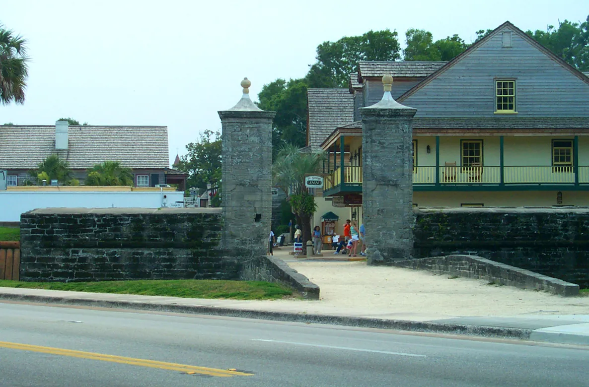 St. Augustine City Gates — historical photo