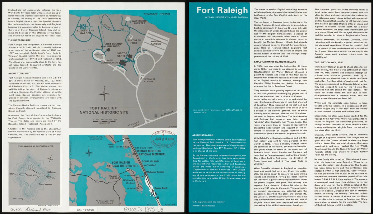 Fort Raleigh National Historic Site — historical photo