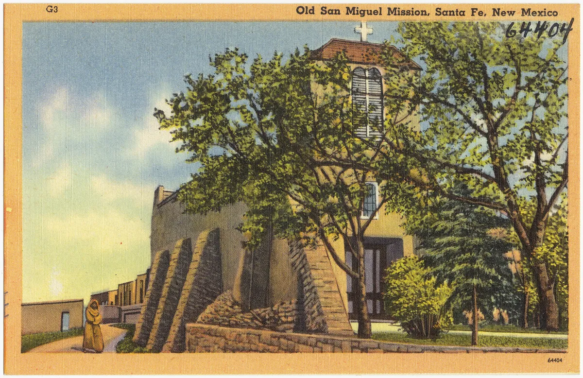 San Miguel Mission — historical photo