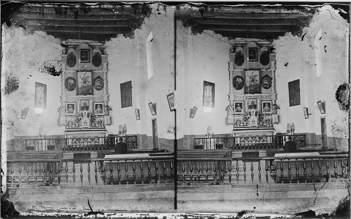 San Miguel Mission — historical photo