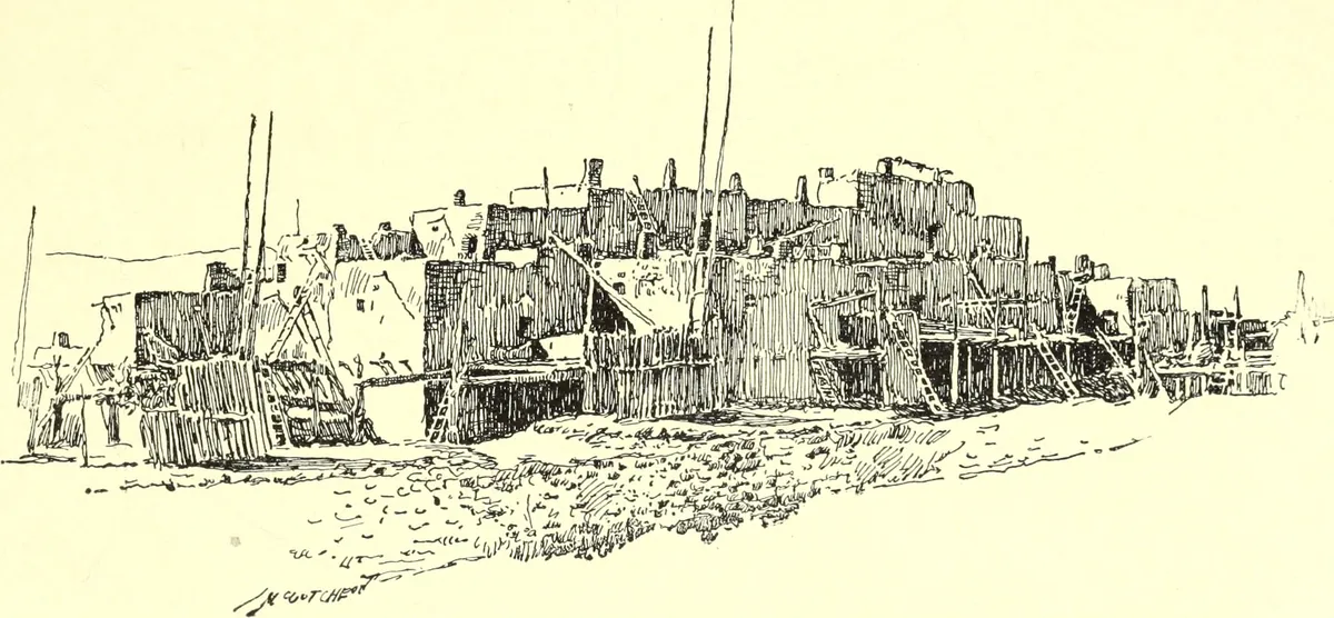 Taos Pueblo — historical photo